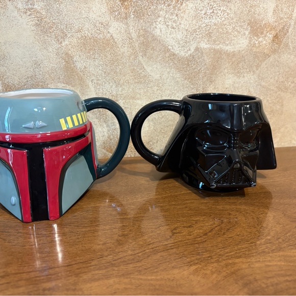 Star Wars Character Mug Set Darth Vader Boba Fett - Picture 1 of 6